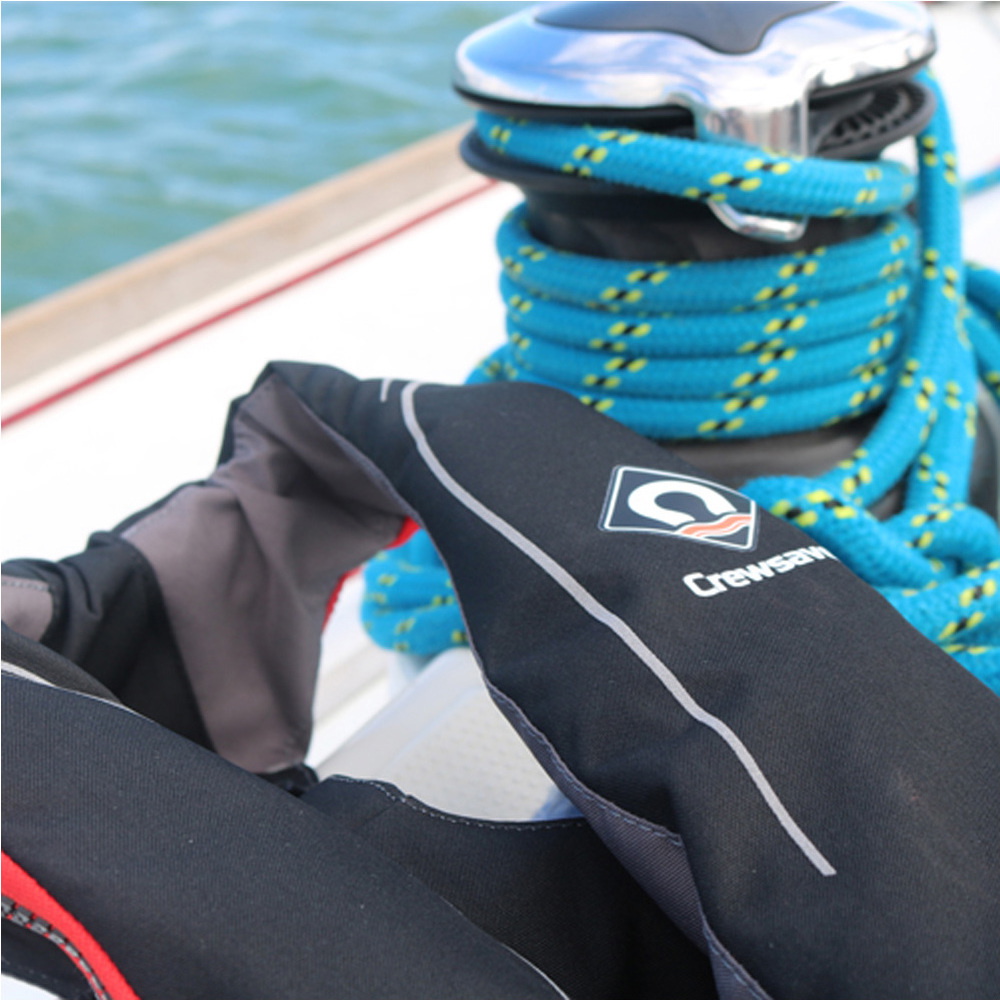 2026 Crewsaver Crewfit 180N ISO Gilet De Sauvetage Automatique Simple 9720BRA - Black / Rouge